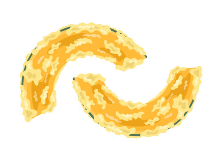 Illustration of pumpkin tempuraのイラスト素材
