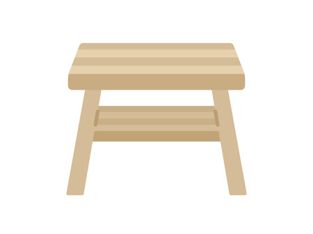 Illustration of a cypress chair for the bathのイラスト素材