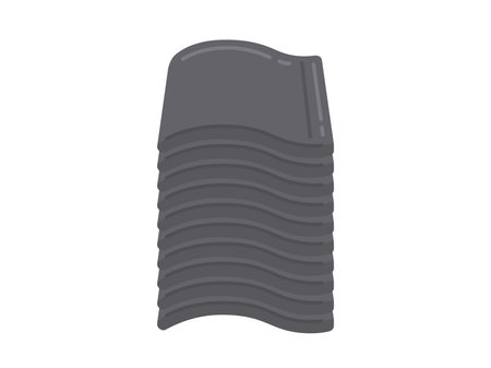 Illustration of stacked tilesのイラスト素材