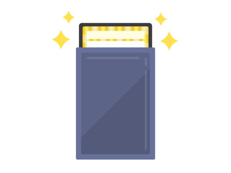 Illustration of opening the original pack of a trading cardのイラスト素材