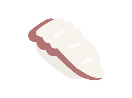 Illustration of octopus sushi iconのイラスト素材