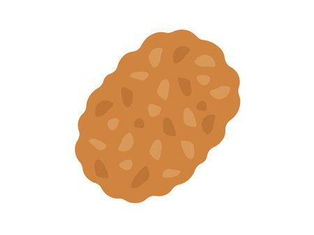 Illustration of curry bread iconのイラスト素材