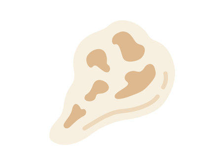 Illustration of curry naan iconのイラスト素材