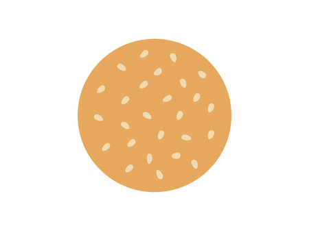 Illustration of sesame bread iconのイラスト素材