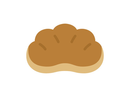 Illustration of the cream pan iconのイラスト素材