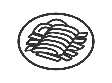 Illustration of Ban Bungee icon (line drawing)のイラスト素材