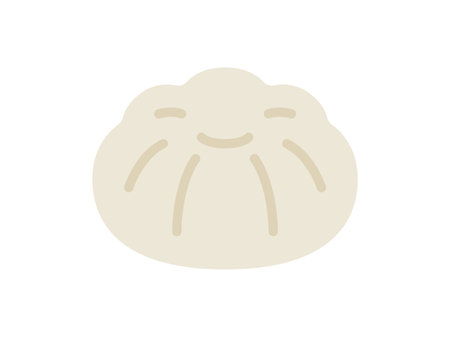 Illustration of Chinese bun iconのイラスト素材