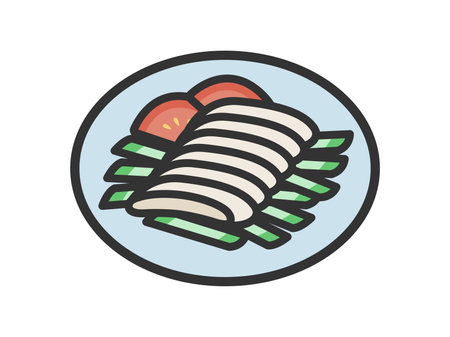 Illustration of the Ban Bungee icon (line art color)のイラスト素材