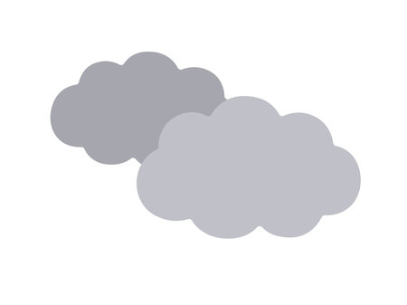 Illustration of cloudy cloudsのイラスト素材