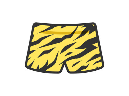 Illustration of the demon pants icon (line art color)のイラスト素材