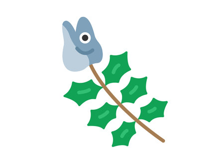 Illustration of the icon of the sardinesのイラスト素材