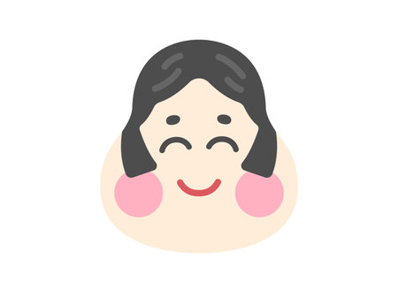 Illustration of the icon of the god of fortuneのイラスト素材