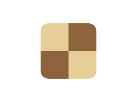 Illustration of a square cookie iconのイラスト素材
