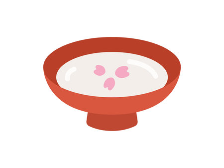 Illustration of the amazake icon of the Hinamatsuriのイラスト素材