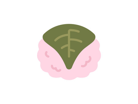 Illustration of the cherry blossom mochi iconのイラスト素材