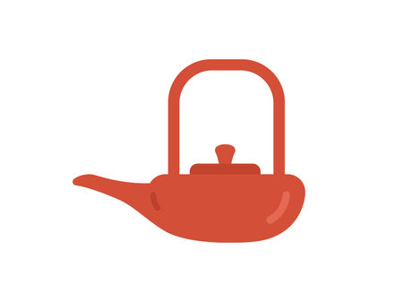 Illustration of teapot iconのイラスト素材