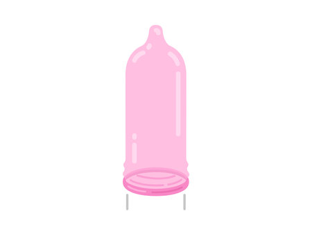 Illustration of a condom attachedのイラスト素材