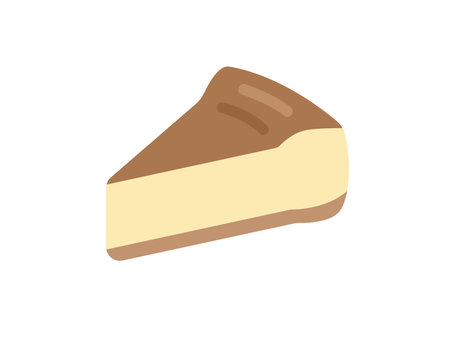 Illustration of cheesecake iconのイラスト素材