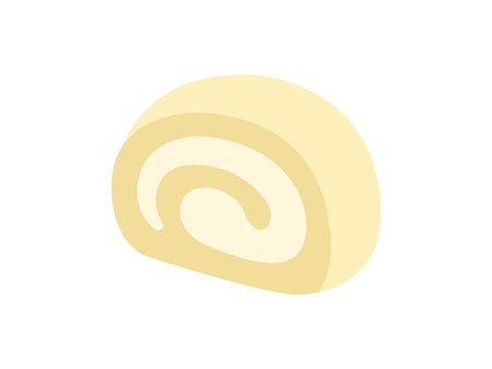 Illustration of roll cake iconのイラスト素材