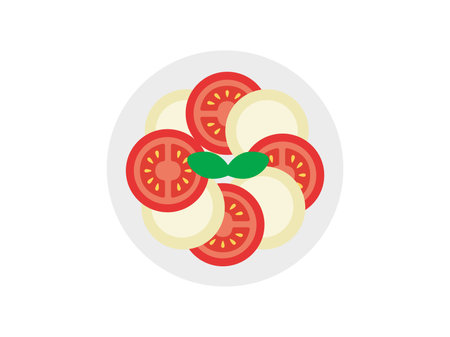 Illustration of Caprese's iconのイラスト素材
