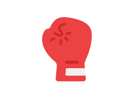 Illustration of boxing iconsのイラスト素材