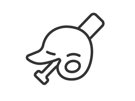 Illustration of a baseball icon (line drawing)のイラスト素材