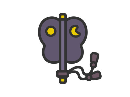 Illustration of sumo wrestling icon (line art color)のイラスト素材