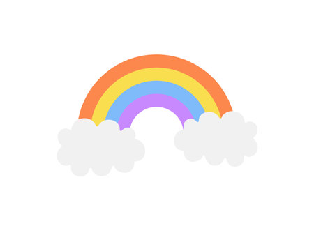 Illustration of rainbow iconsのイラスト素材