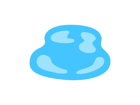 Illustration of puddle iconのイラスト素材