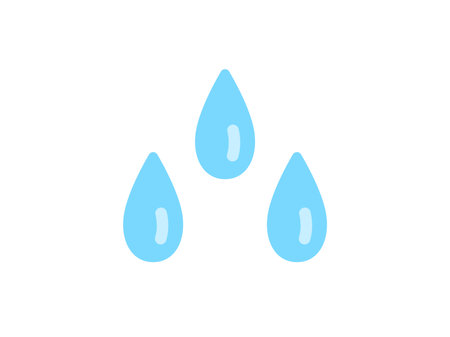 Illustration of raindrop iconのイラスト素材