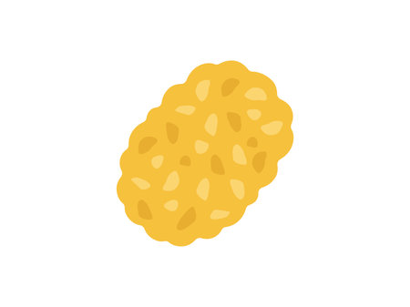 Illustration of the icon of a delicatessen croquetteのイラスト素材
