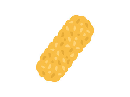 Illustration of the icon of fried squid in a delicatessenのイラスト素材