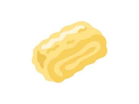 Illustration of the icon of fried egg of a side dishのイラスト素材