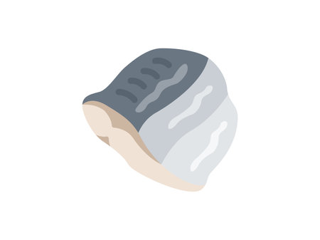 Illustration of mackerel fillet iconのイラスト素材