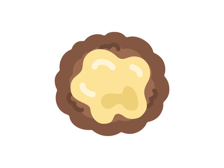 Illustration of a cheese hamburger icon of a prepared dishのイラスト素材