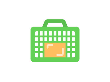 Illustration of the insect cage iconのイラスト素材