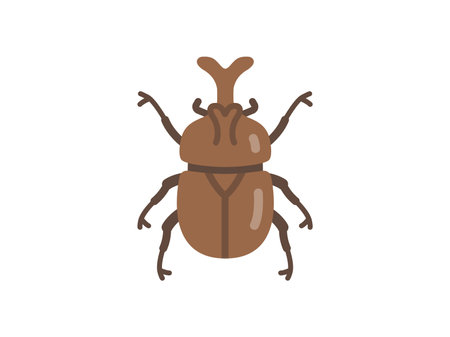 Illustration of a turnip and a bug iconのイラスト素材