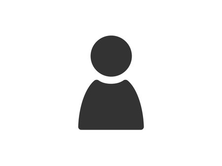 Illustration of a person icon (fill)のイラスト素材