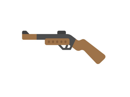 Illustration of a stall shooting iconのイラスト素材