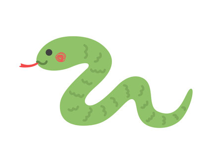 Side view of a snakeのイラスト素材
