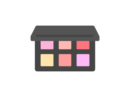 Cosmetic palette icon illustrationのイラスト素材