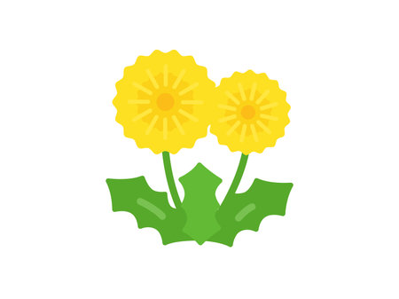 Dandelion icon illustrationのイラスト素材