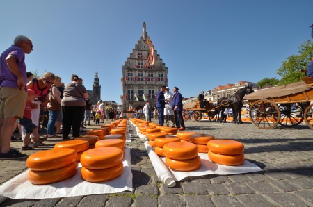 Dutch Cheese on Cheese marketのeditorial素材