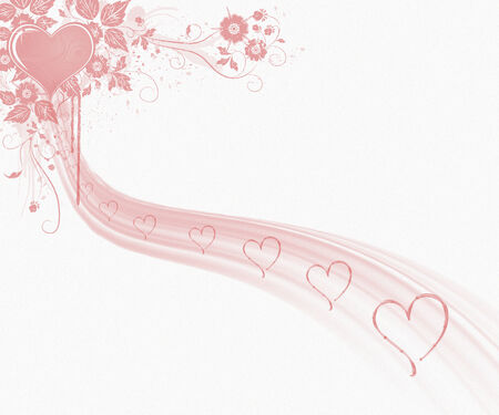 Background with heartsの写真素材