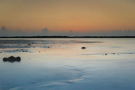 Orange sunsertの写真素材