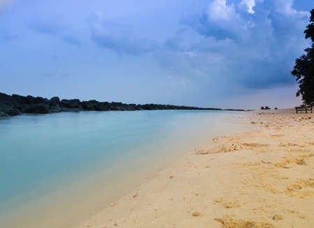 Maldives, Twilightの写真素材