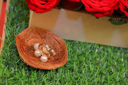 indian wedding fill story with bridal and groom start to end with fashion  tasty food, jewellery  decoration  saptapadi samayu javtal ganesh Puja beautiful background all wedding rituals sindurの写真素材