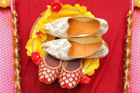 indian wedding fill story with bridal and groom start to end with fashion  tasty food, jewellery  decoration  saptapadi samayu javtal ganesh Puja beautiful background all wedding rituals sindurの写真素材