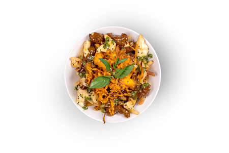 food top angle in beautiful white  Grey background | food Bread | chopsticks | nonvag food | chicken | vag food | vagitableの写真素材