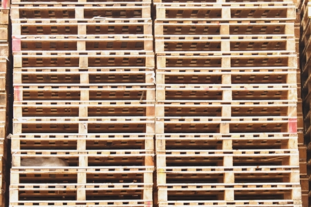 Outside stock of new wooden euro pallets Manufactured